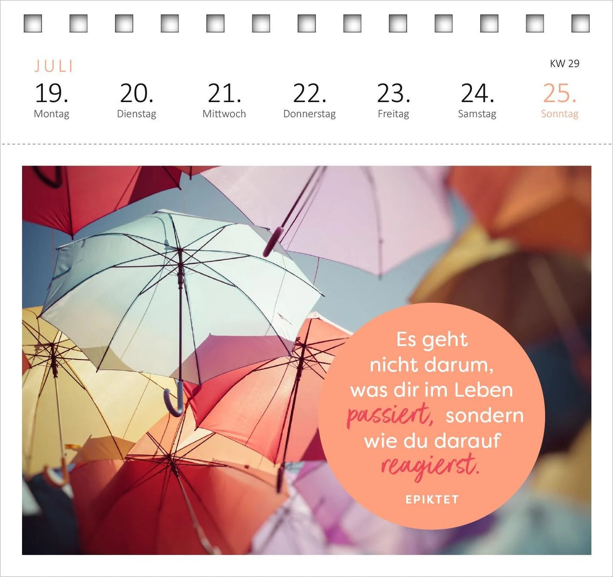 Postkartenkalender Lebensweisheiten 2027 – Ansicht