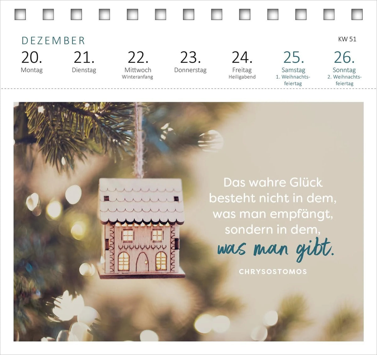 Postkartenkalender Lebensweisheiten 2027 – Ansicht
