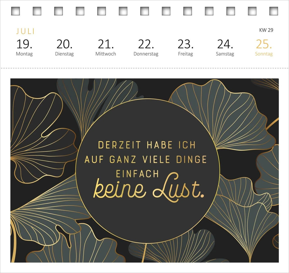 Postkartenkalender Meine Schokoladenseite hab ich aufgegessen. 2027 – Ansicht