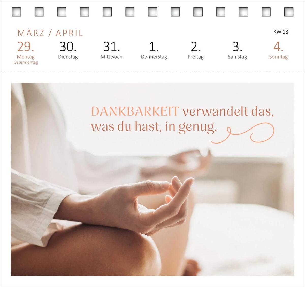 Postkartenkalender Yogaglück für jeden Tag 2027 – Ansicht