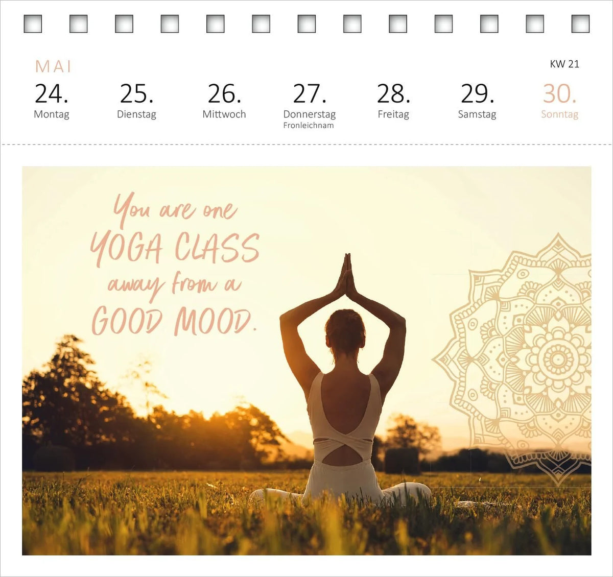 Postkartenkalender Yogaglück für jeden Tag 2027 – Ansicht