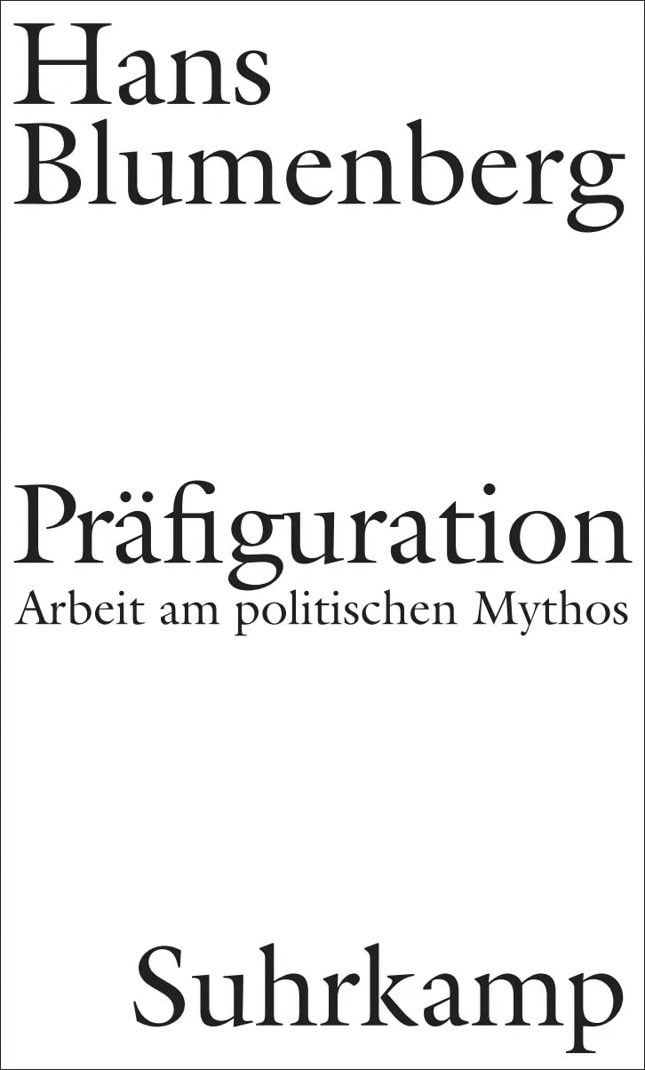 Buchcover von 'Präfiguration' - Gebundene Ausgabe von Hans Blumenberg