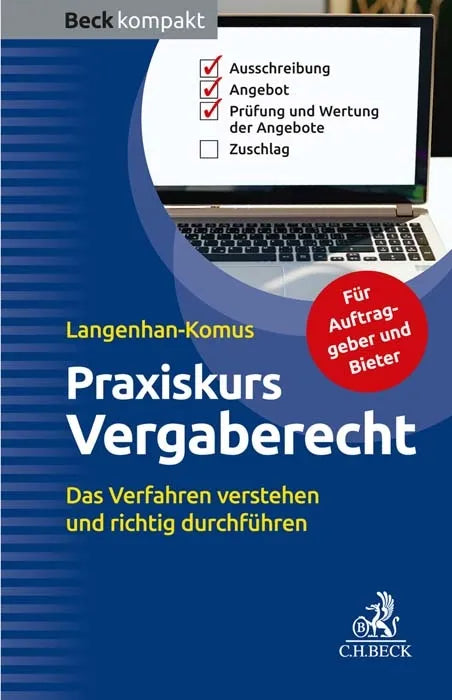 Cover: Praxiskurs Vergaberecht (E-Book) von Maike Langenhan-Komus