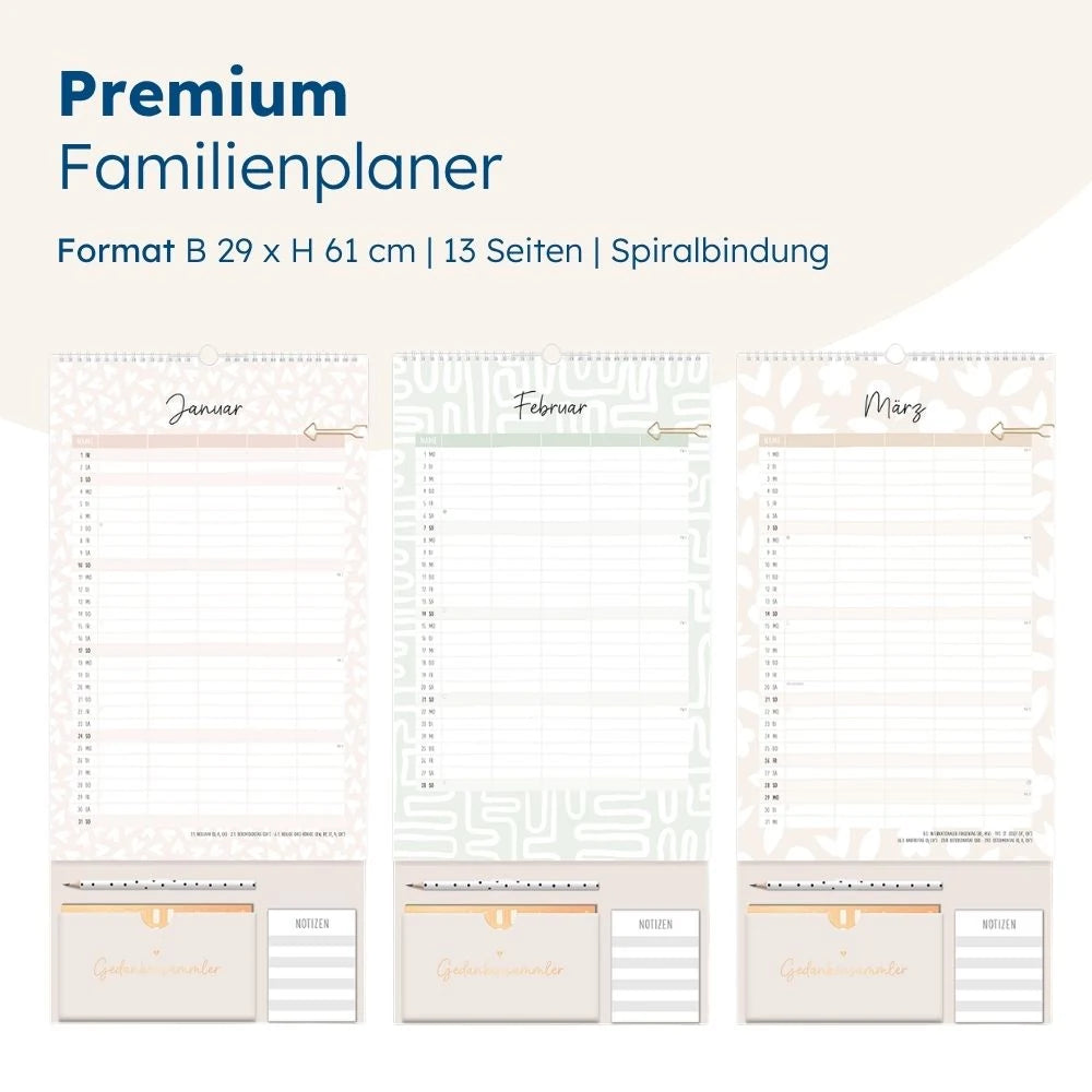 Premium-Familienplaner 2027 – Ansicht