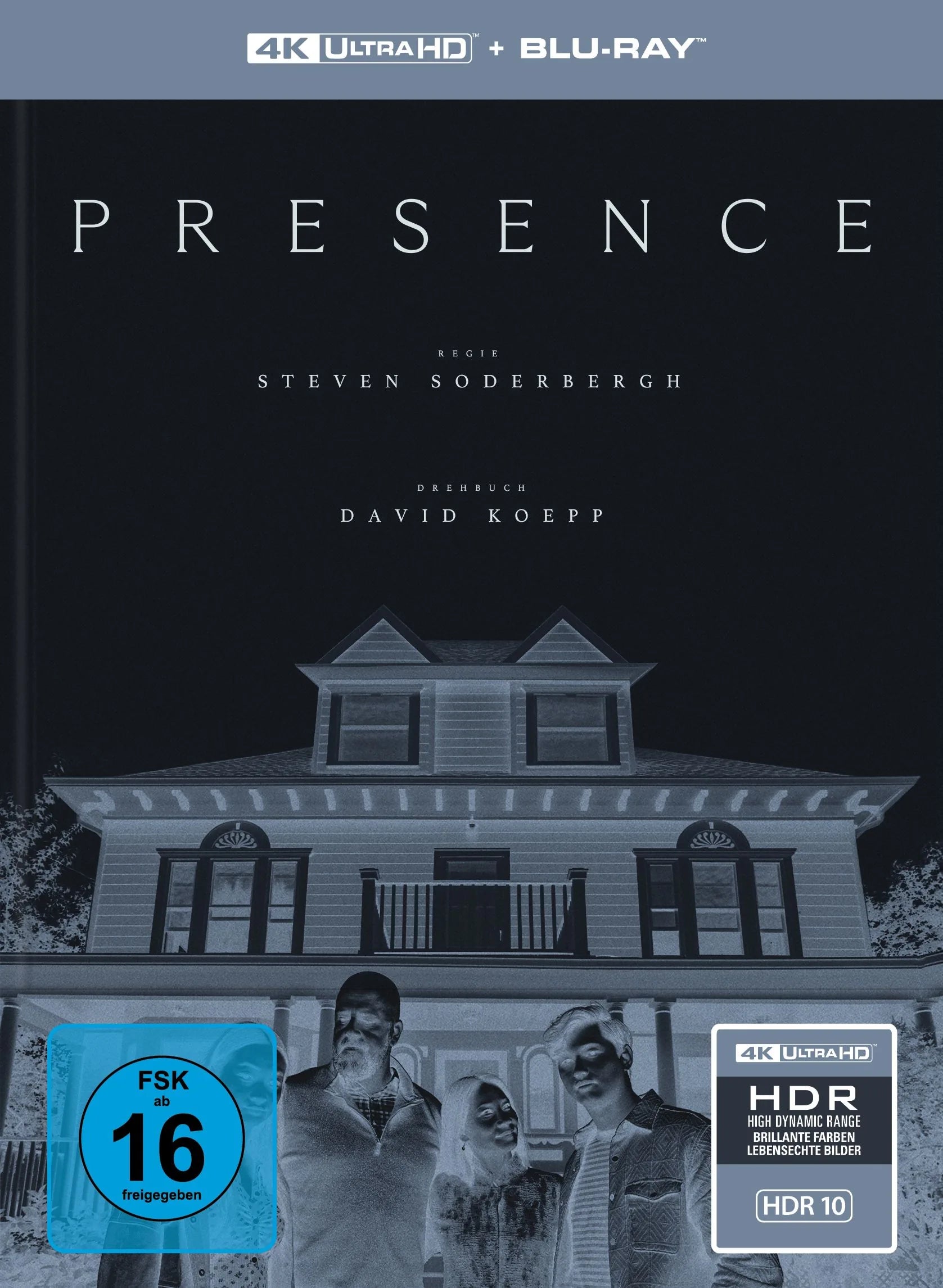 4K UHD Blu-ray-Cover: Presence – Limited 2-Disc-Mediabook. Regie: Steven Soderbergh