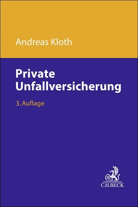 Buchcover von 'Private Unfallversicherung' - Taschenbuch von Andreas Kloth