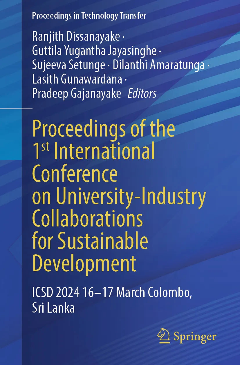 Cover: Proceedings of the 1st International Conference on University-Industry Collaborations for Sustainable Development (E-Book)
