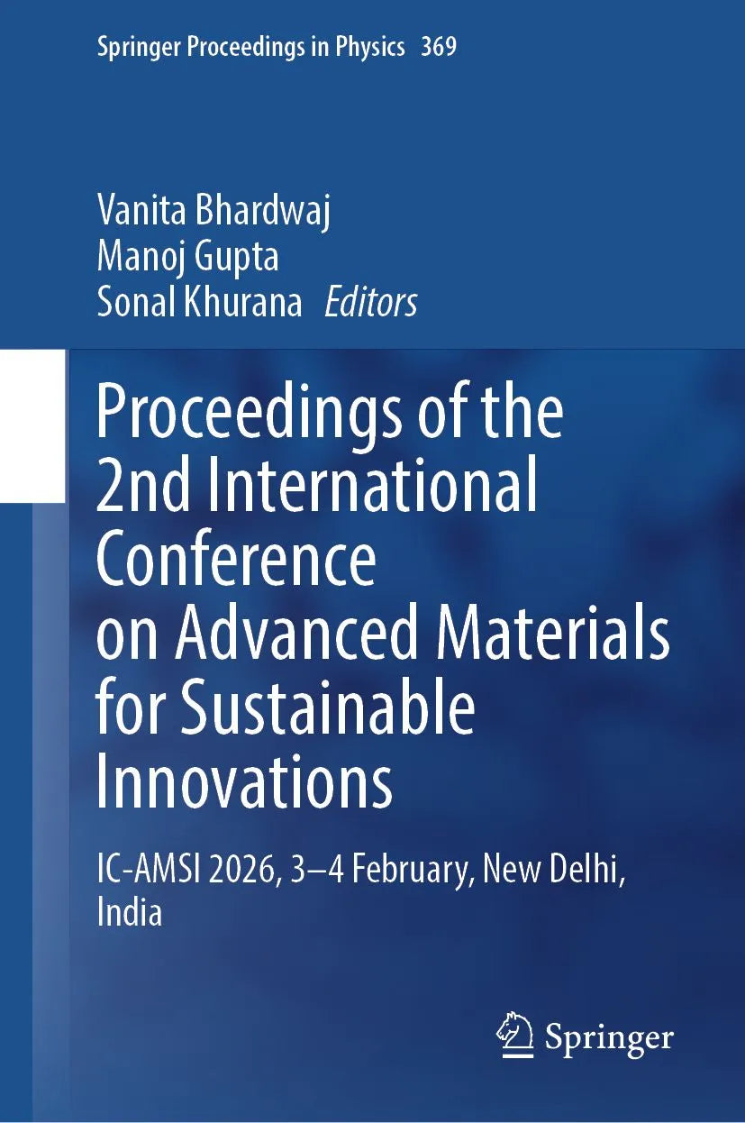 Cover: Proceedings of the 2nd International Conference on Advanced Materials for Sustainable Innovations (E-Book) von Vanita Bhardwaj