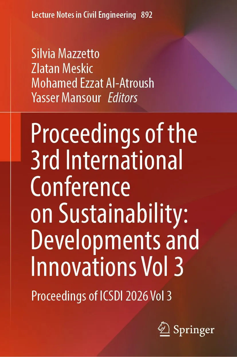 Cover: Proceedings of the 3rd International Conference on Sustainability: Developments and Innovations Vol 3 (E-Book) von Silvia Mazzetto