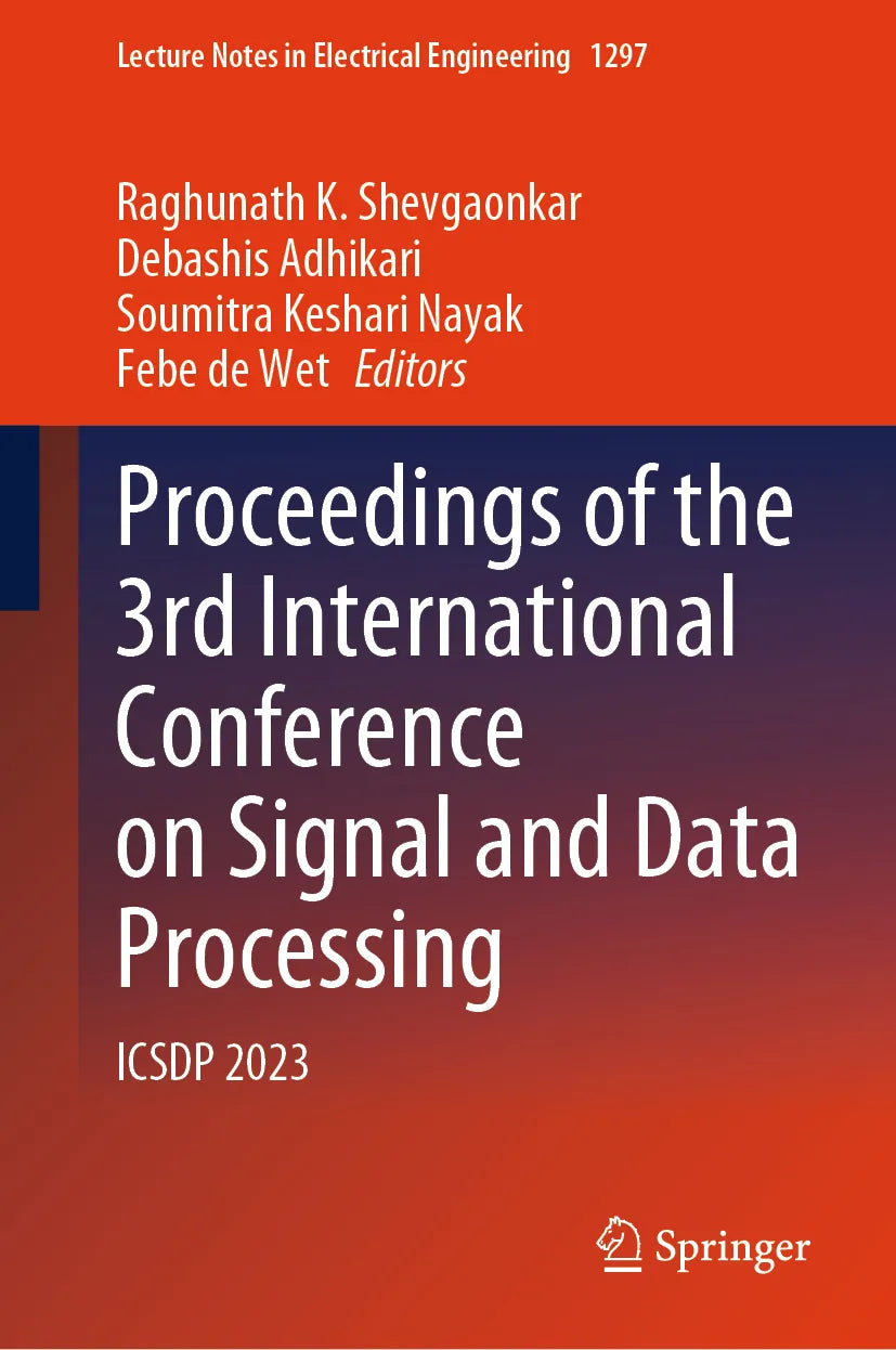 Cover: Proceedings of the 3rd International Conference on Signal and Data Processing (E-Book)