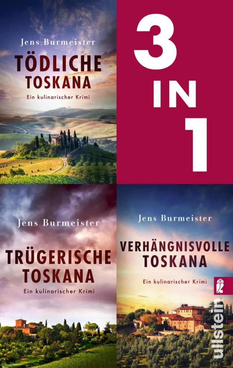 Cover: Professor Tiefenthal ermittelt - Band 1-3 der beliebten Toskana-Krimireihe (E-Book) von Jens Burmeister