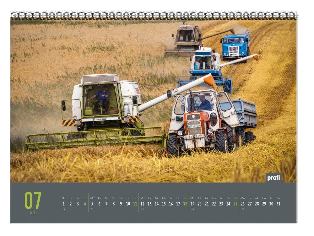 profi Landtechnikkalender 2027 – Ansicht
