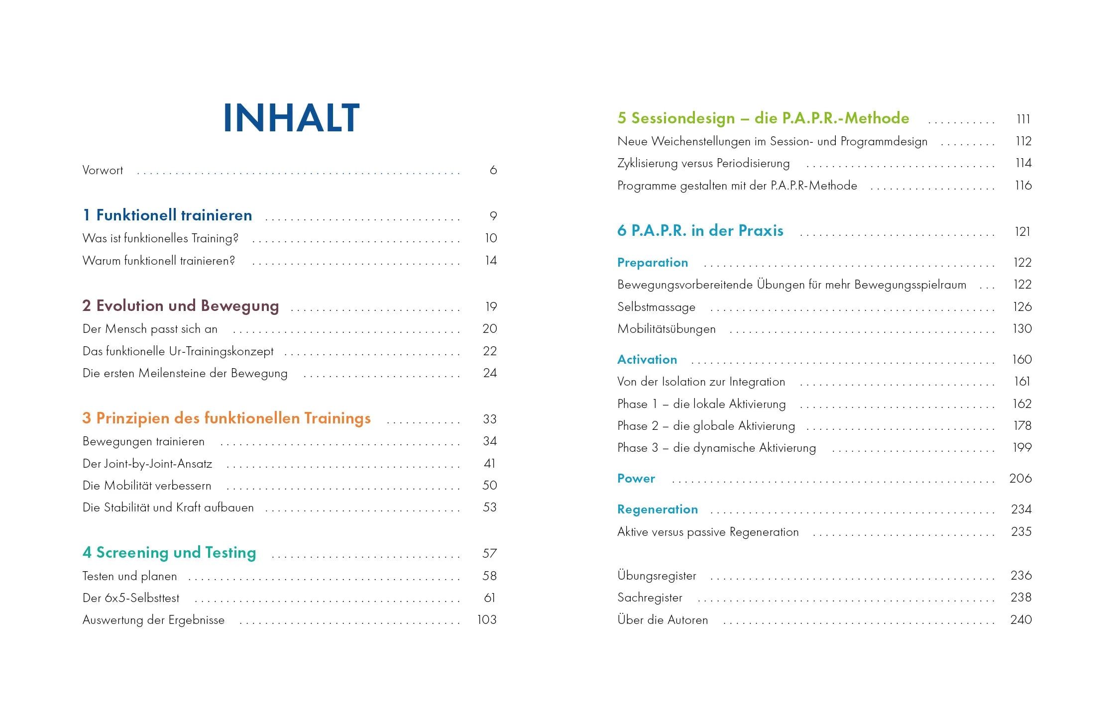 Innenansicht von 'Programmdesign im Functional Training' - Taschenbuch