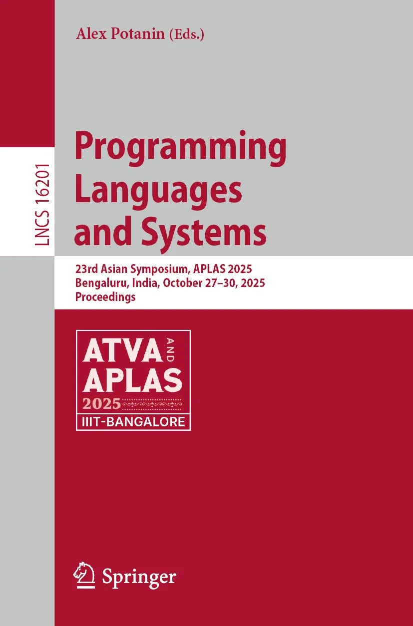 Cover: Programming Languages and Systems (E-Book)