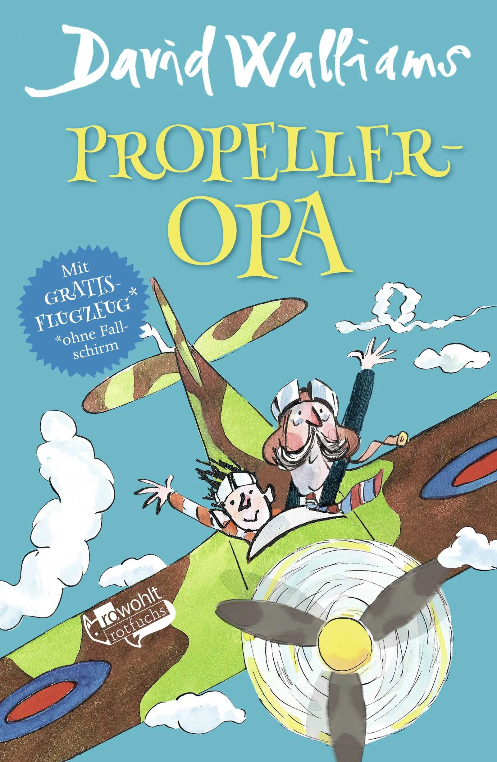 Buchcover von 'Propeller-Opa' - Gebundene Ausgabe von David Walliams