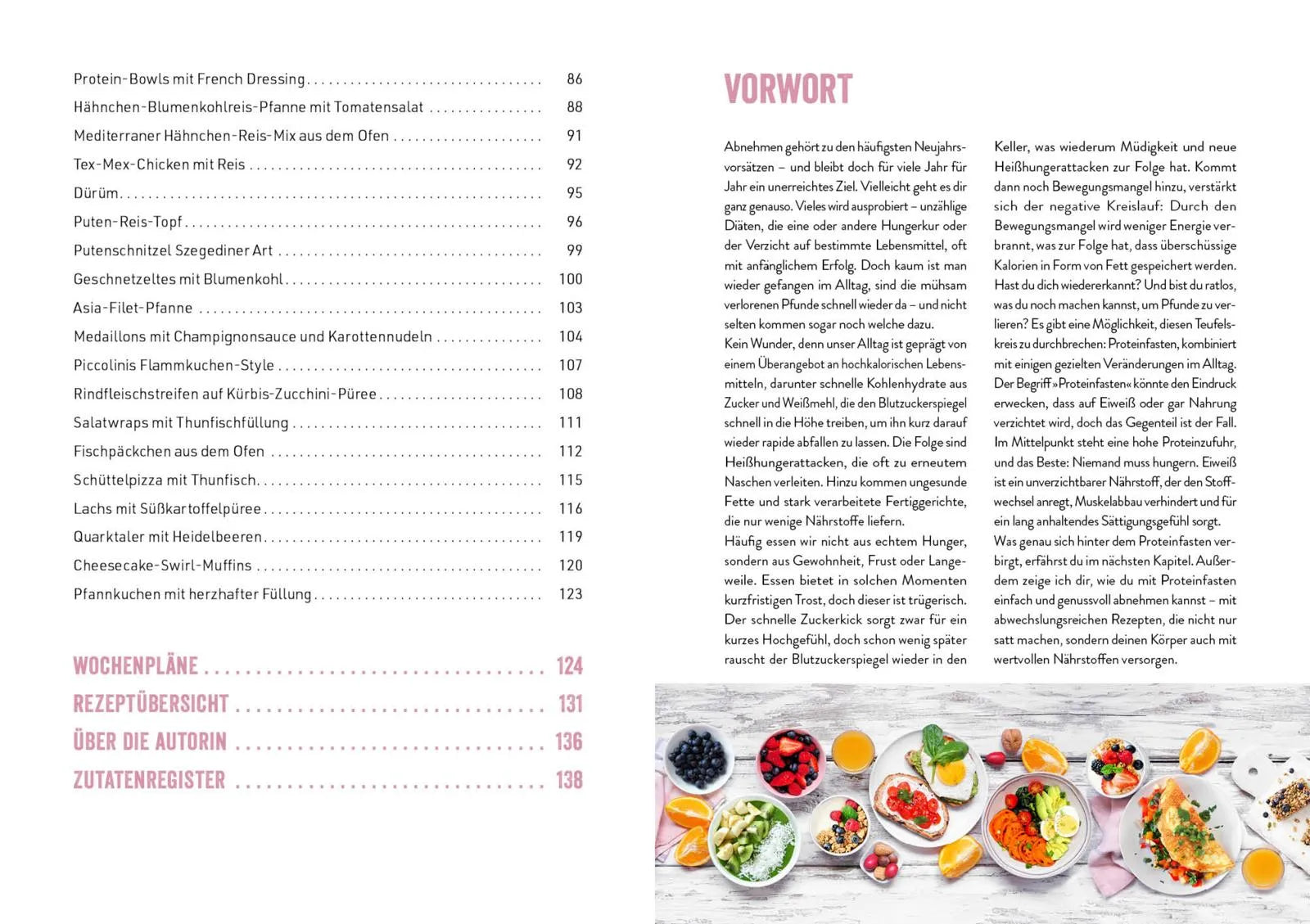 Innenansicht von 'Proteinfasten – Das Kochbuch' - Taschenbuch