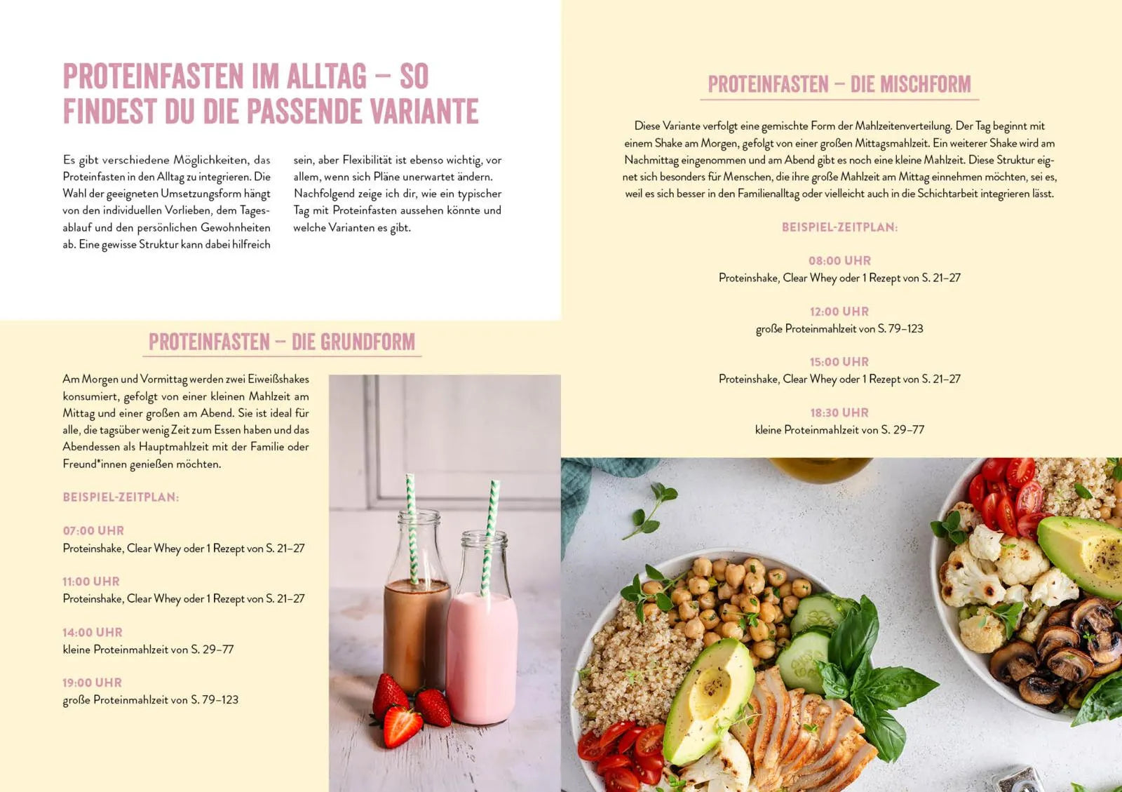 Innenansicht von 'Proteinfasten – Das Kochbuch' - Taschenbuch