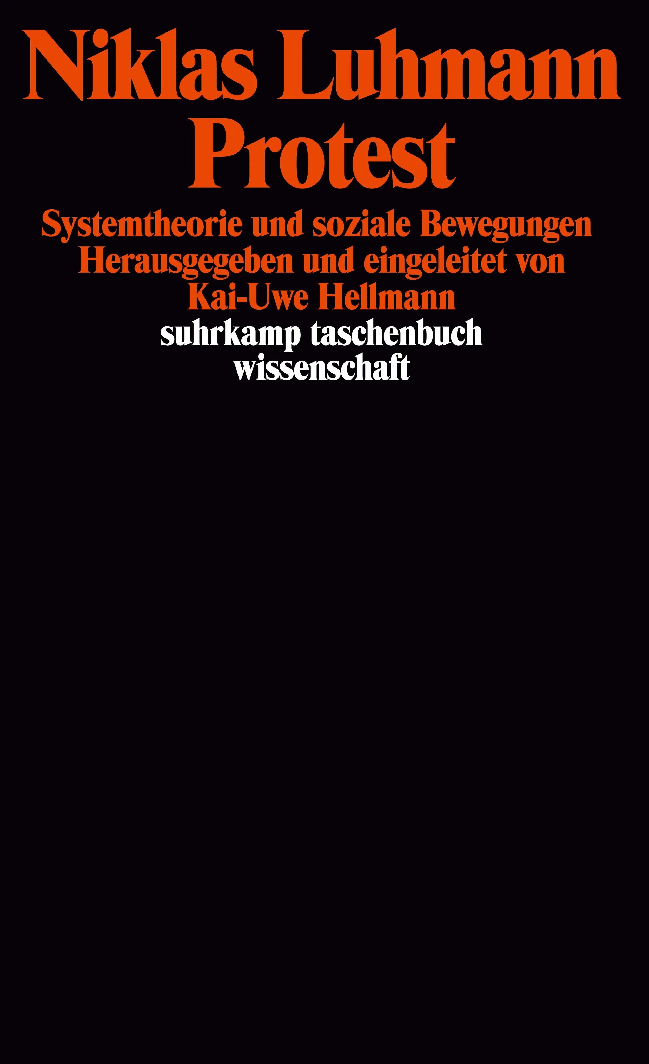 Buchcover von 'Protest' - Taschenbuch von Niklas Luhmann