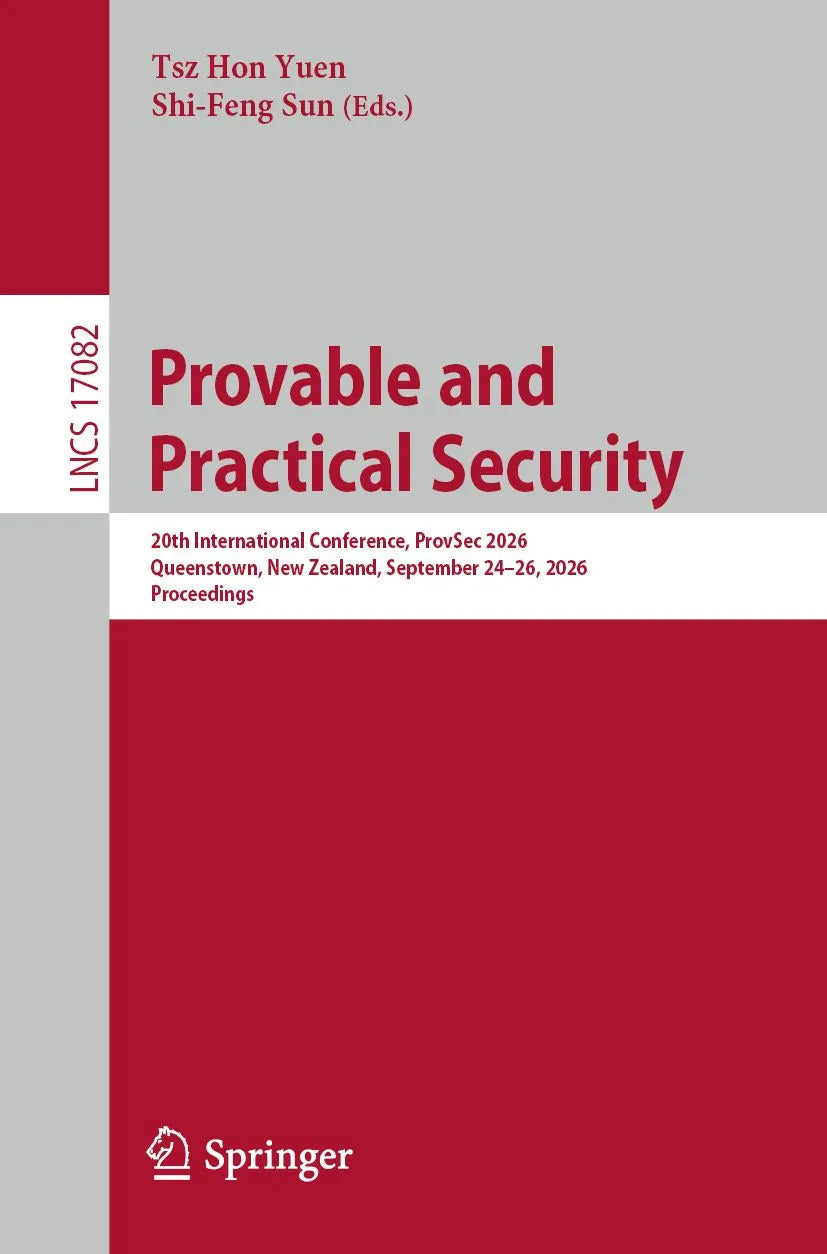 Cover: Provable and Practical Security (E-Book) von Tsz Hon Yuen