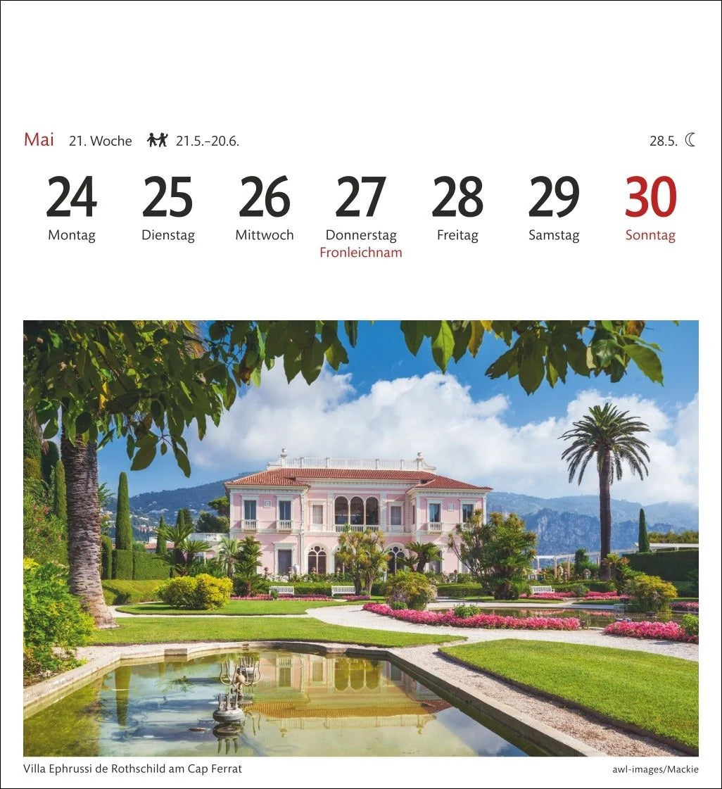 Provence Sehnsuchtskalender 2027 - Wochenkalender mit 53 Postkarten – Ansicht