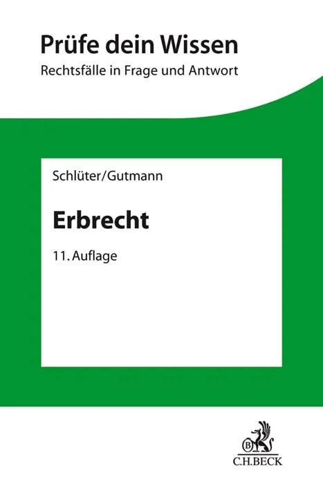 Buchcover von 'Prüfe dein Wissen / Erbrecht' - Taschenbuch von Wilfried Schlüter