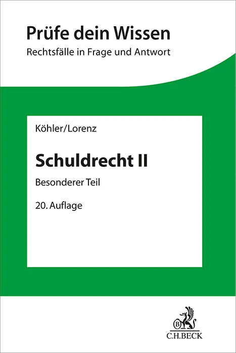 Buchcover von 'Prüfe dein Wissen / Schuldrecht II' - Taschenbuch von Helmut Köhler
