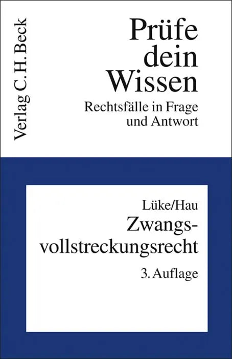 Buchcover von 'Prüfe dein Wissen / Zwangsvollstreckungsrecht' - Taschenbuch von Gerhard Lüke