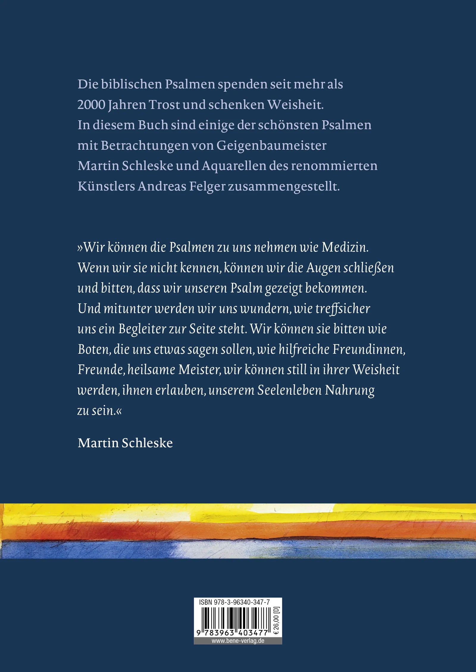 Buchrückseite von 'psalmós' mit Klappentext - Gebundene Ausgabe