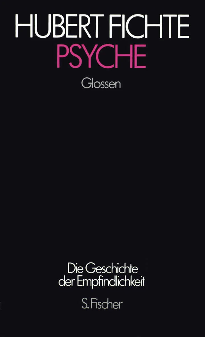 Buchcover von 'Psyche' - Gebundene Ausgabe von Hubert Fichte