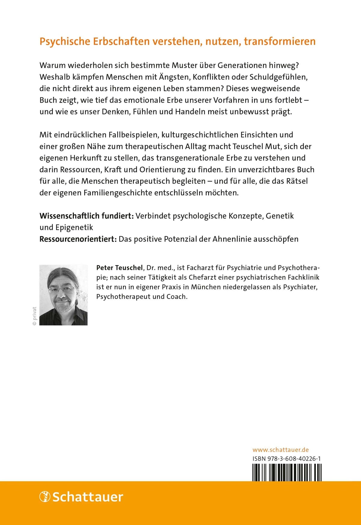 Rückseite: Psychische Erbschaften (Paperback)
