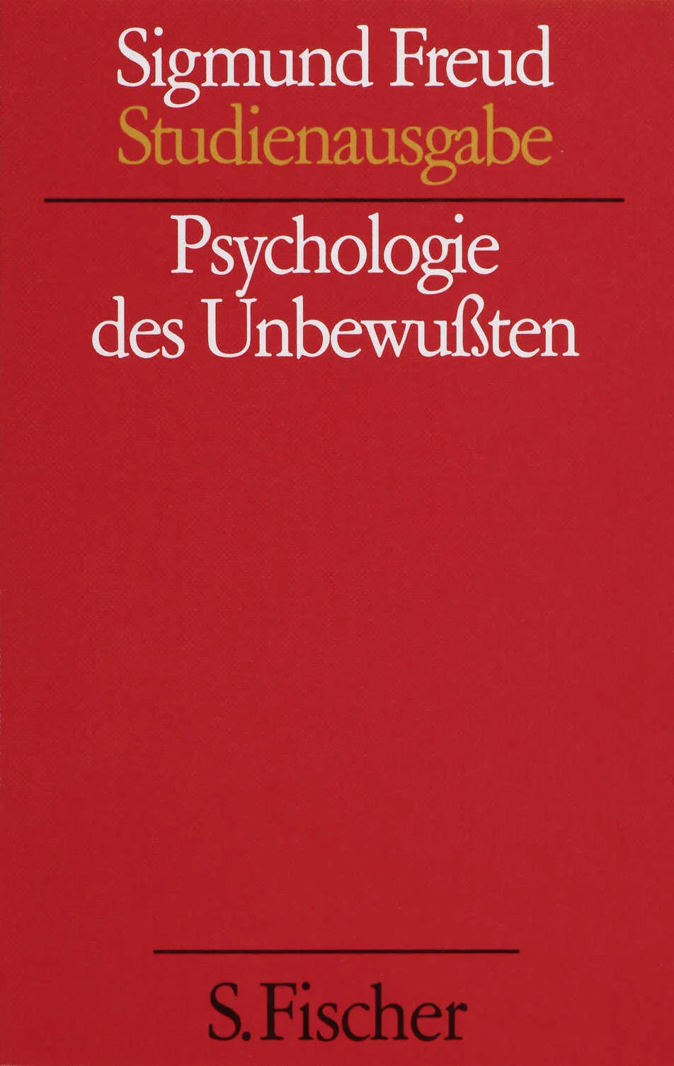Buchcover von 'Psychologie des Unbewußten' - Paperback von Sigmund Freud