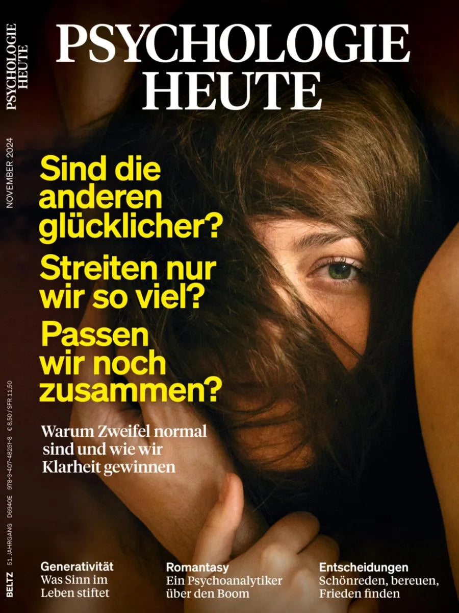 Cover: Psychologie Heute 11/2024: Sind die anderen glücklicher? Streiten nur wir so viel? Passen wir noch zusammen? (E-Book) von Verlagsgruppe Beltz