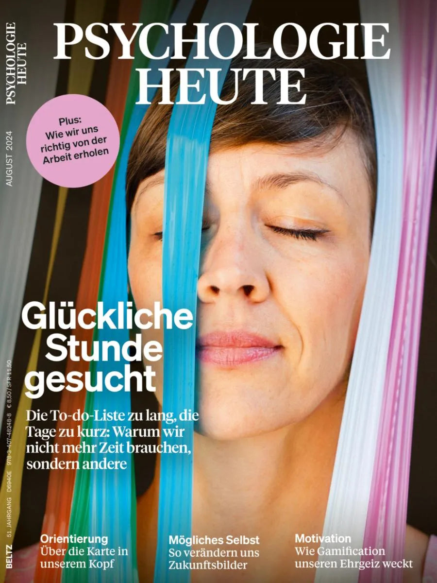 Cover: Psychologie Heute 8/2024: Glückliche Stunde gesucht (E-Book) von Verlagsgruppe Beltz