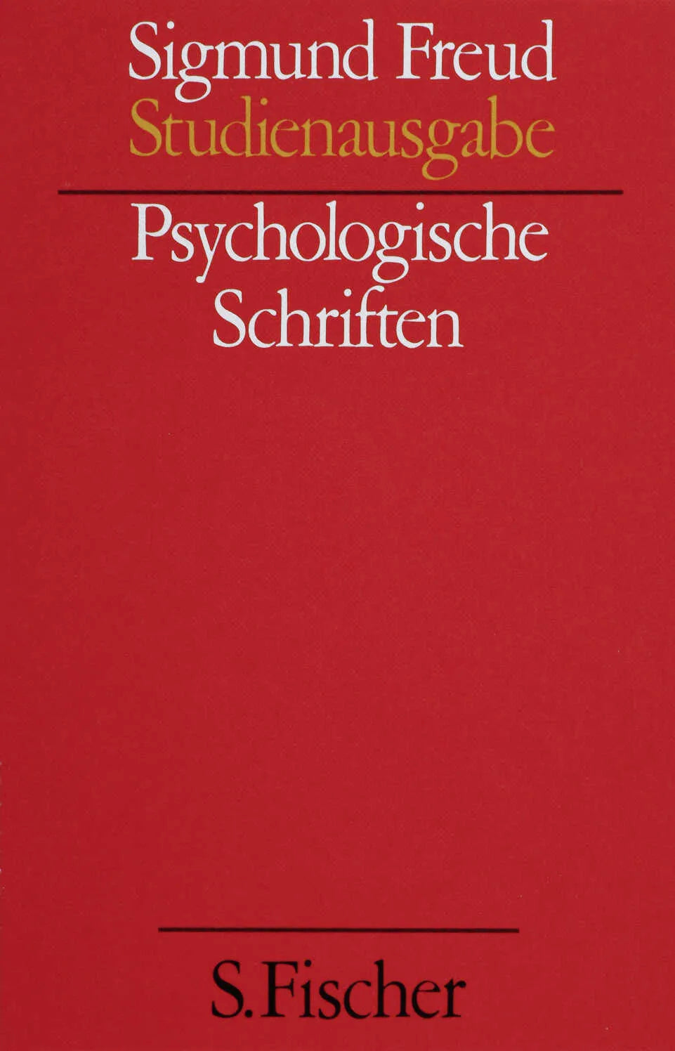 Buchcover von 'Psychologische Schriften' - Paperback von Sigmund Freud