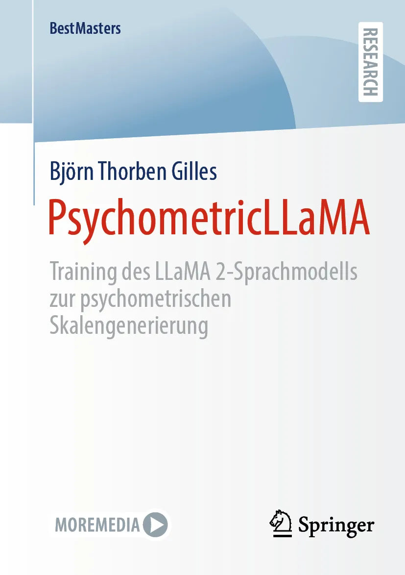 Cover: PsychometricLLaMA (E-Book) von Björn Thorben Gilles