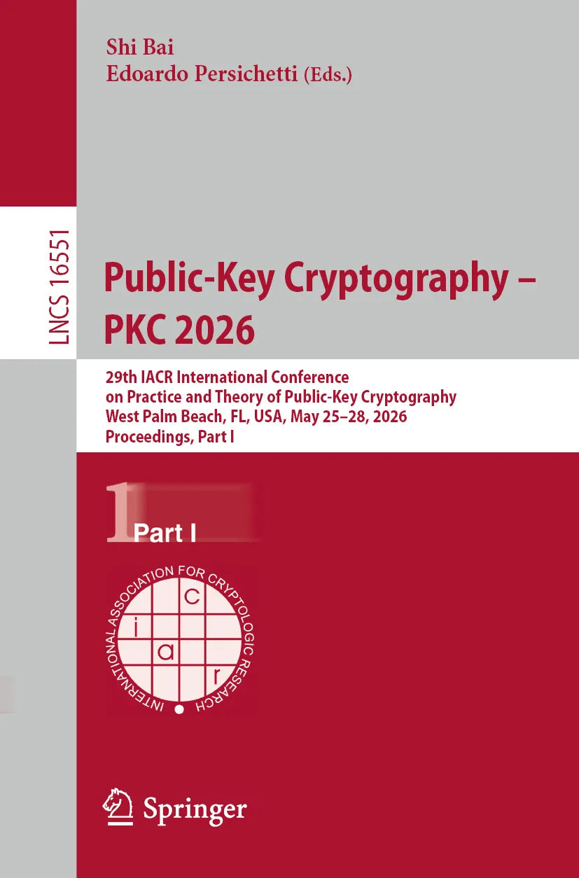 Cover: Public-Key Cryptography - PKC 2026 (E-Book) von Shi Bai