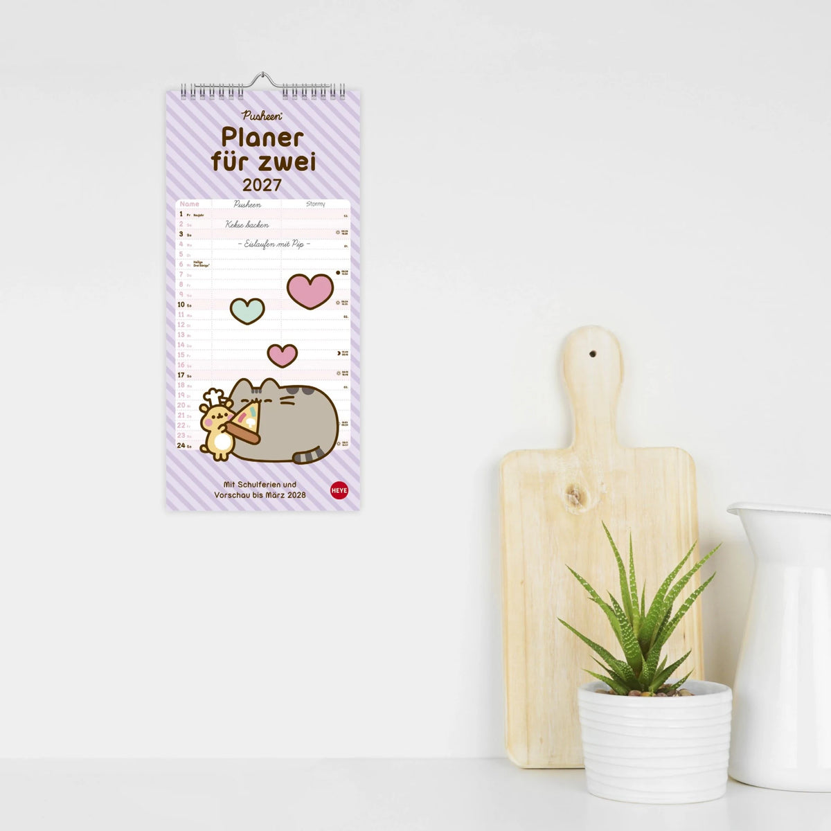 Pusheen Planer für zwei 2027 – Ansicht