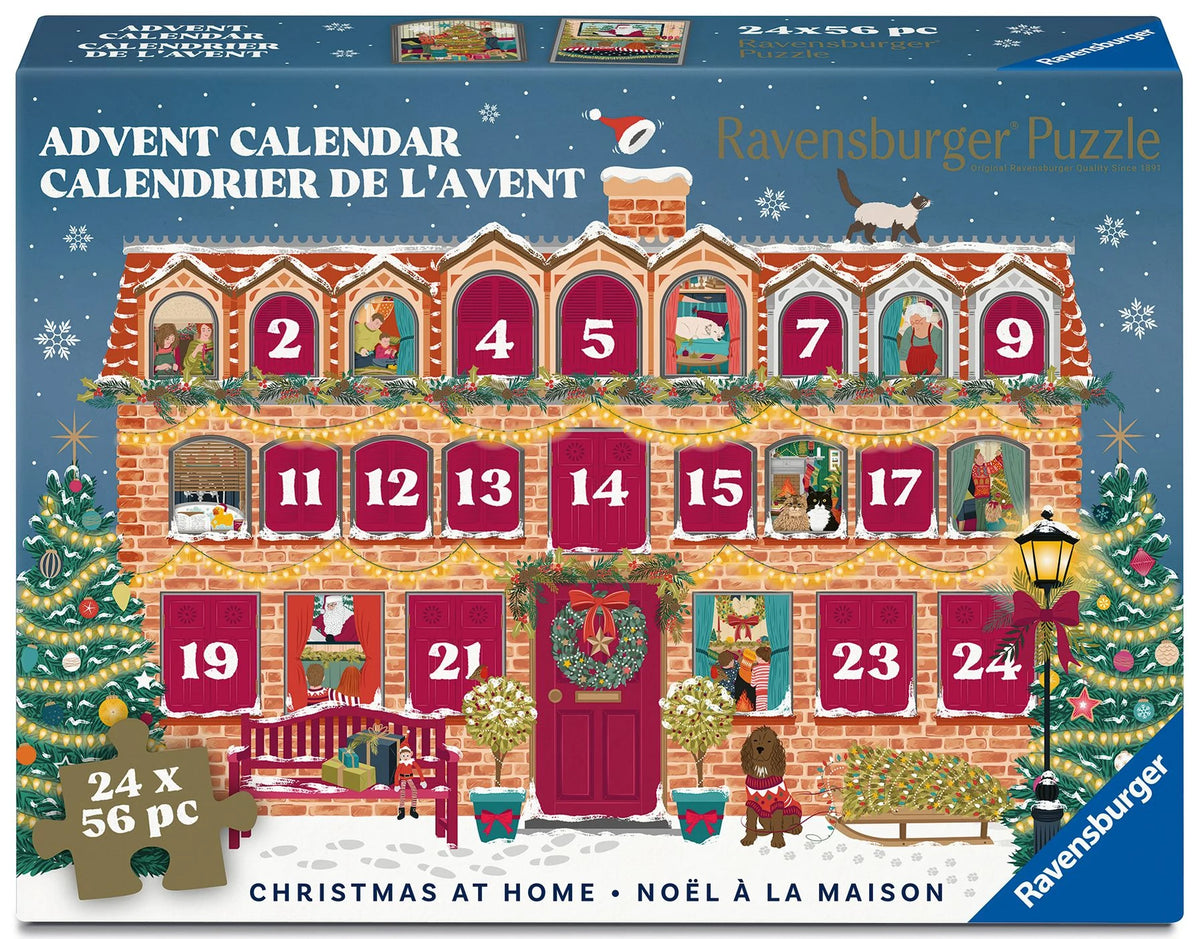 Adventskalender: Puzzle-Adventskalender 24x56 Teile - Christmas at Home