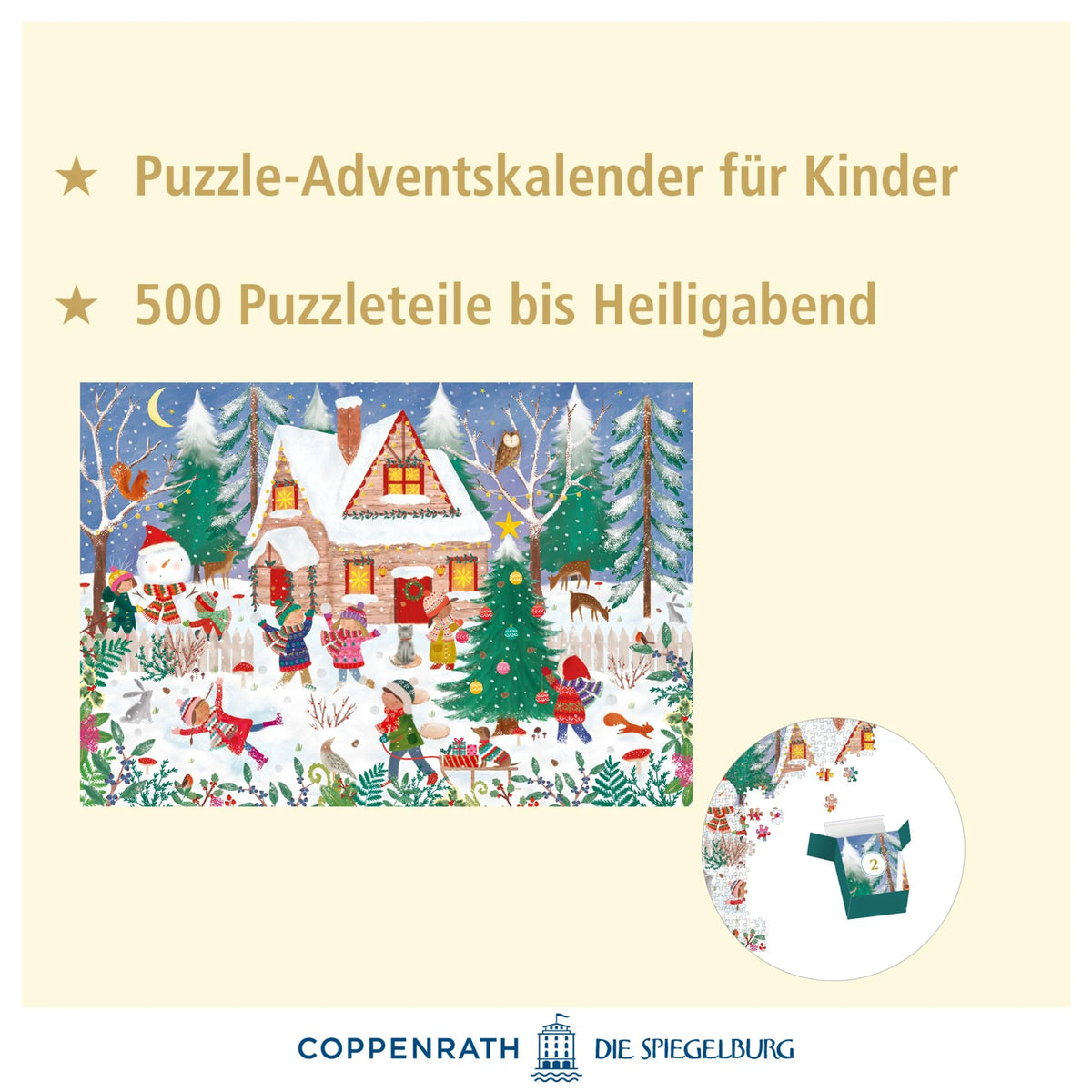 Puzzle-Adventskalender – Fröhliche Winterzeit – Ansicht