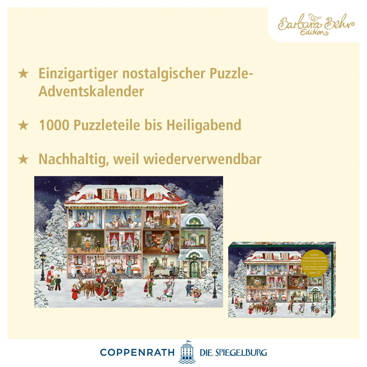 Puzzle-Adventskalender – Unser wunderbares Weihnachtshaus – Ansicht