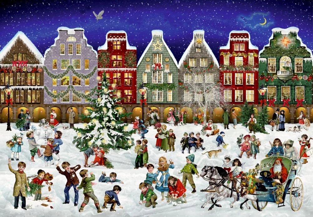 Adventskalender: Puzzle-Adventskalender – Winterabend in der Stadt