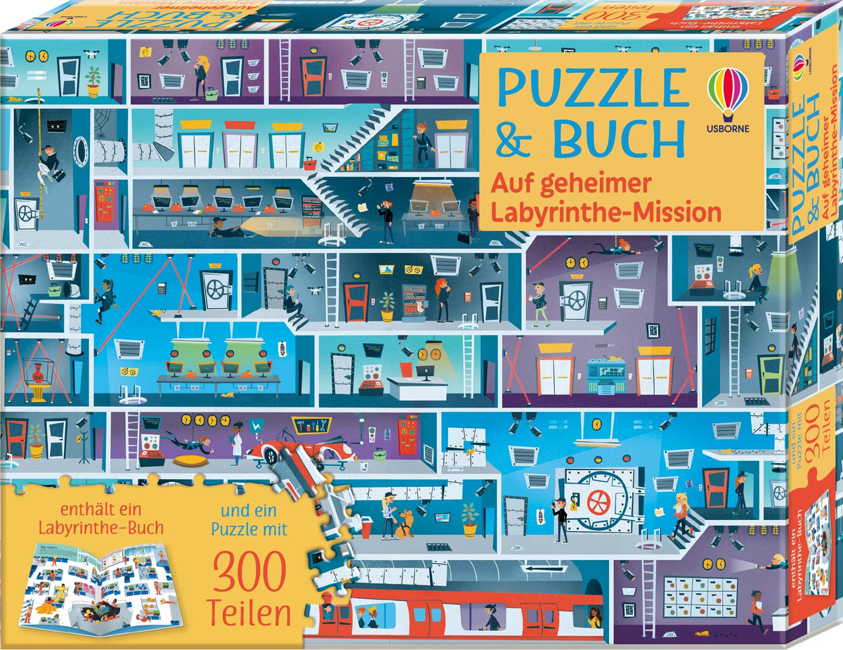 Puzzle: Puzzle & Buch: Auf geheimer Labyrinthe-Mission