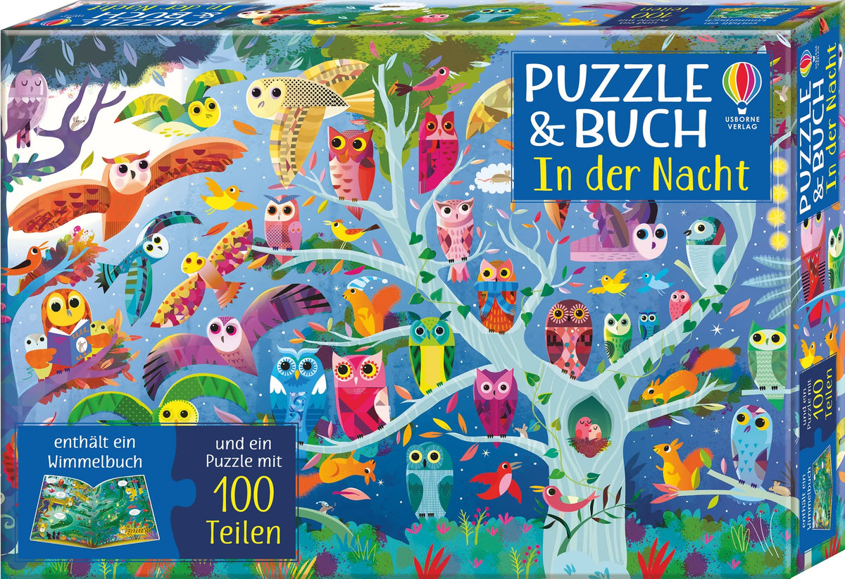 Puzzle: Puzzle & Buch: In der Nacht