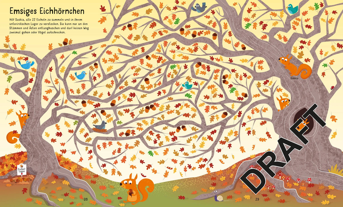 Puzzle & Buch: Labyrinthe-Reise durch den Wald – Ansicht
