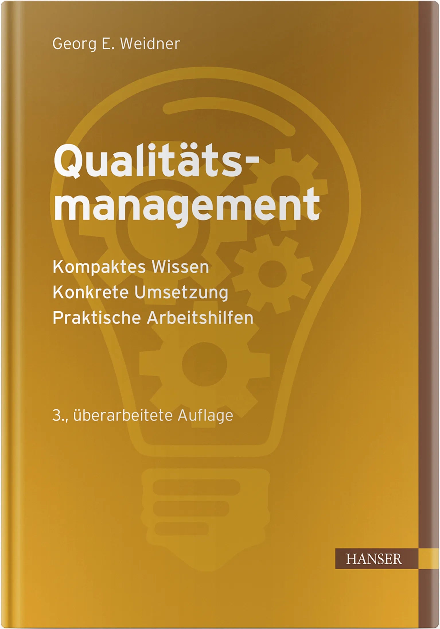 Buchcover von 'Qualitätsmanagement' - Gebundene Ausgabe von Georg Emil Weidner