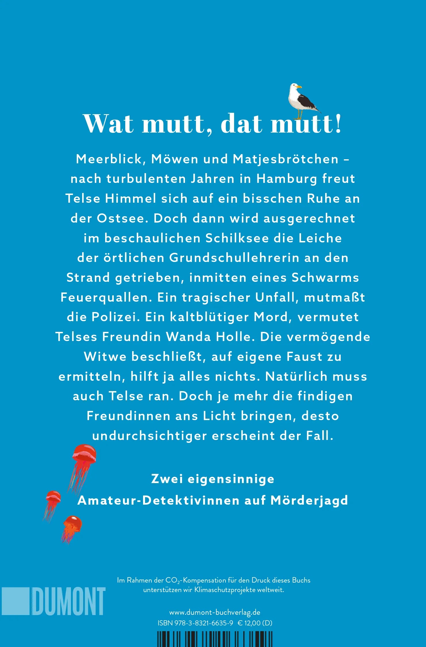 BuchrÃ¼ckseite von 'Quallenplage' mit Klappentext - Paperback