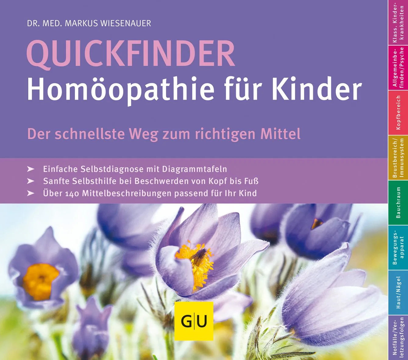 Cover: Quickfinder- Homöopathie für Kinder (Hardcover) von Markus Wiesenauer