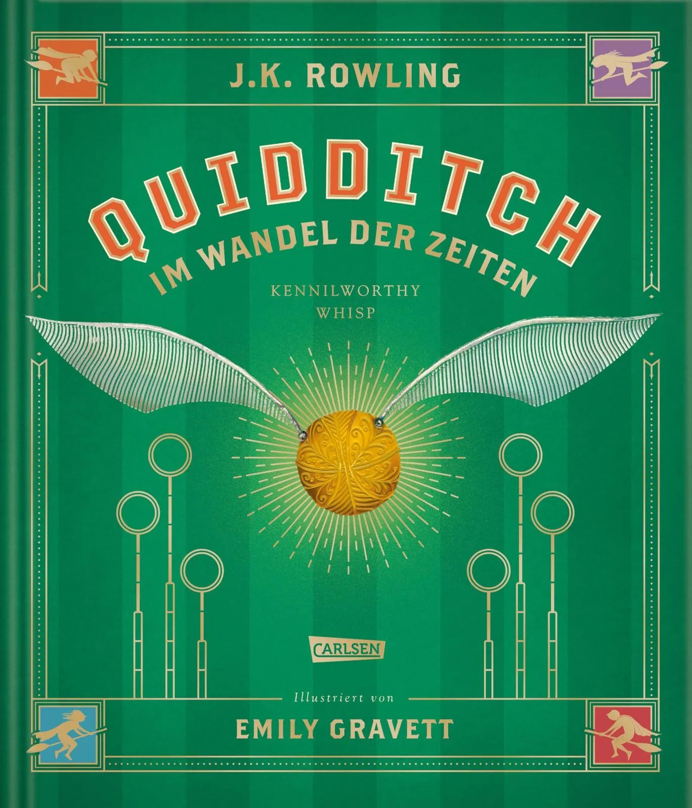 Buchcover von 'Quidditch im Wandel der Zeiten' - Gebundene Ausgabe von J.K. Rowling