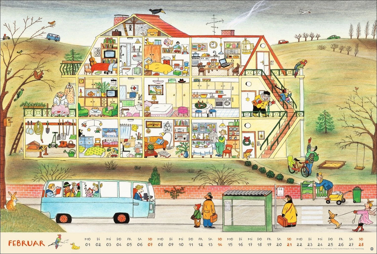 R.S. Berner Wimmel-Kalender 2027 – Ansicht