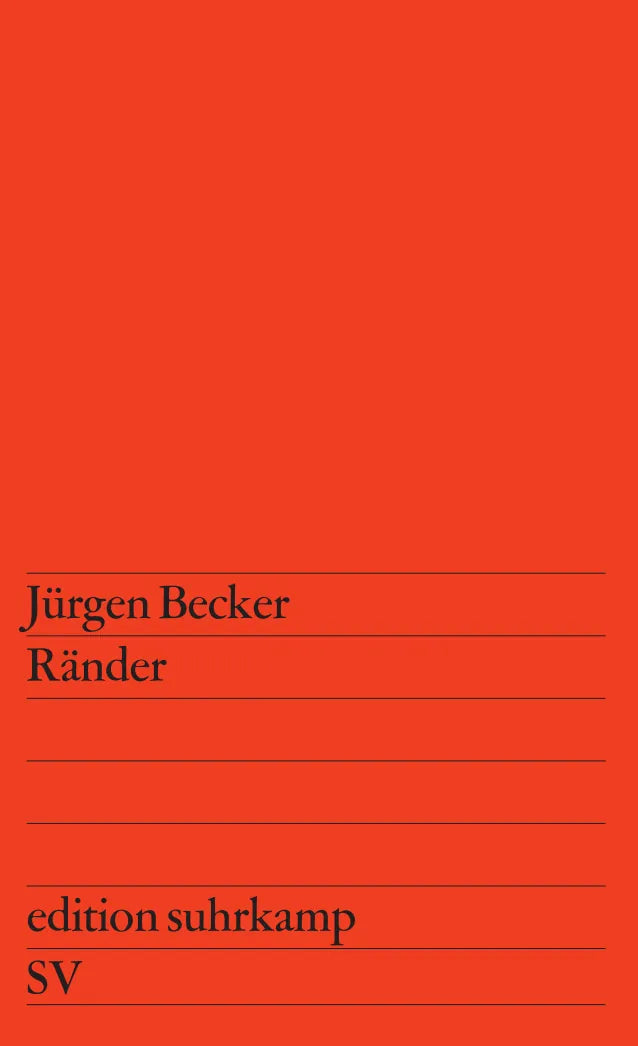 Buchcover von 'Ränder' - Taschenbuch von Jürgen Becker